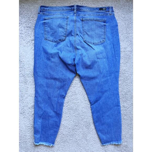 Kut From The Kloth Donna High Rise Ankle Skinny Jeans Plus Size 24 W Classic 25" - Picture 3 of 10